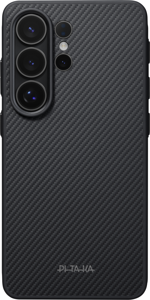 Θήκη Pitaka Pin Button Case – Samsung Galaxy S26 Ultra – Black / Grey Plain - Image 2