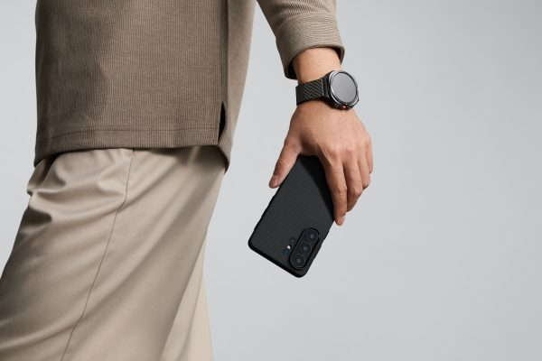 Θήκη Pitaka Pin Button Case – Samsung Galaxy S26 Ultra – Black / Grey Plain - Image 11