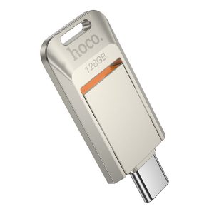 hoco-ud17-usb-flash-drive-128gb-dual-usb-c-usb-a-nickel-6931474713414