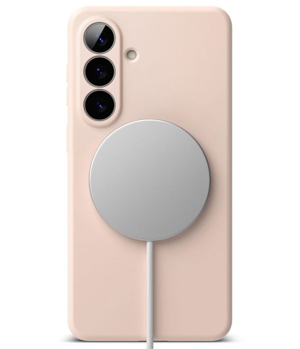 Θήκη Ringke Silicone Magnetic MagSafe για Samsung Galaxy S26 – Pink Sand - Image 4