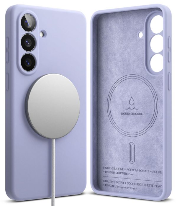 Θήκη Ringke Silicone Magnetic MagSafe για Samsung Galaxy S26+ Plus – Lavender - Image 2