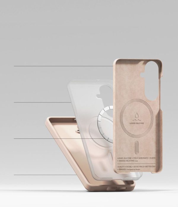 Θήκη Ringke Silicone Magnetic MagSafe για Samsung Galaxy S26+ Plus – Pink Sand - Image 6