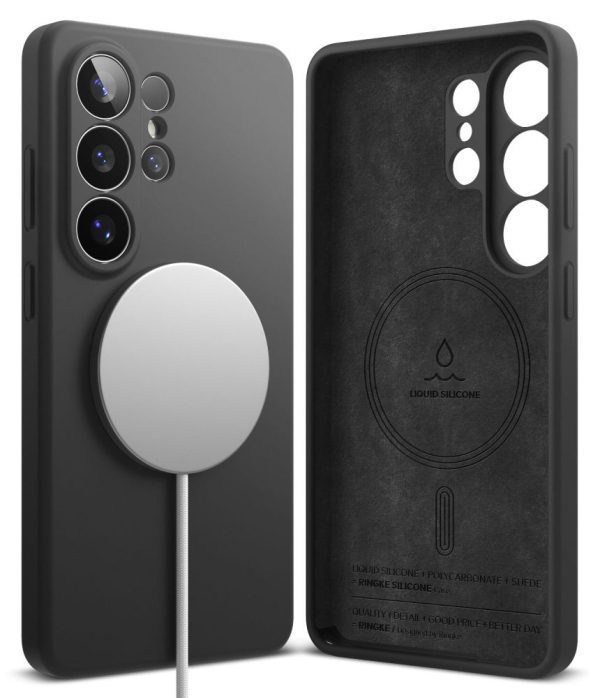 Θήκη Ringke Silicone Magnetic MagSafe για Samsung Galaxy S26 Ultra – Black - Image 2