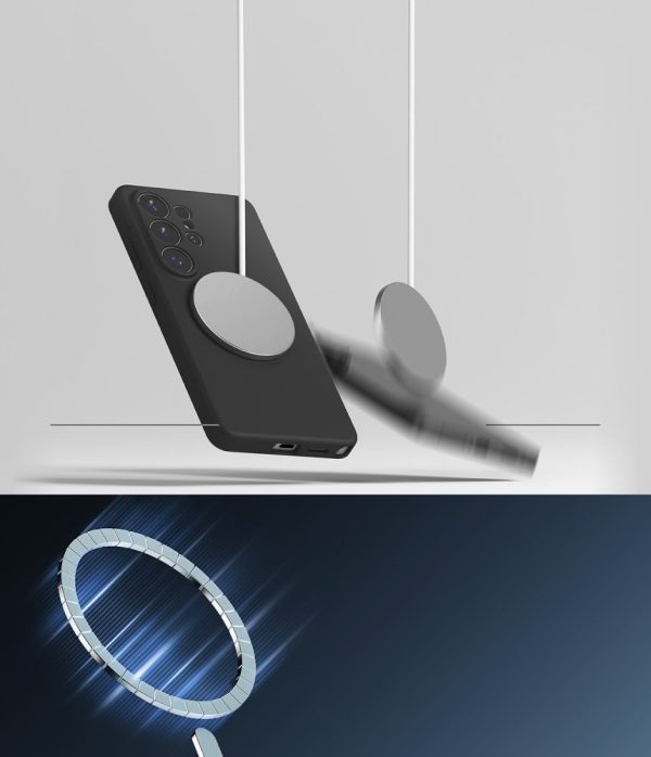 Θήκη Ringke Silicone Magnetic MagSafe για Samsung Galaxy S26 Ultra – Black - Image 7