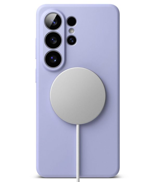 Θήκη Ringke Silicone Magnetic MagSafe για Samsung Galaxy S26 Ultra – Lavender - Image 4