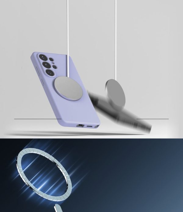 Θήκη Ringke Silicone Magnetic MagSafe για Samsung Galaxy S26 Ultra – Lavender - Image 7