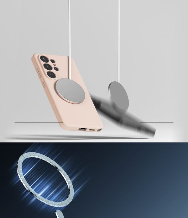 Θήκη Ringke Silicone Magnetic MagSafe για Samsung Galaxy S26 Ultra – Pink Sand - Image 7