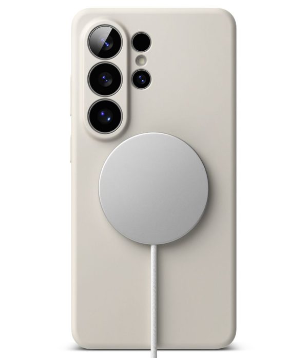 Θήκη Ringke Silicone Magnetic MagSafe για Samsung Galaxy S26 Ultra – Stone - Image 4