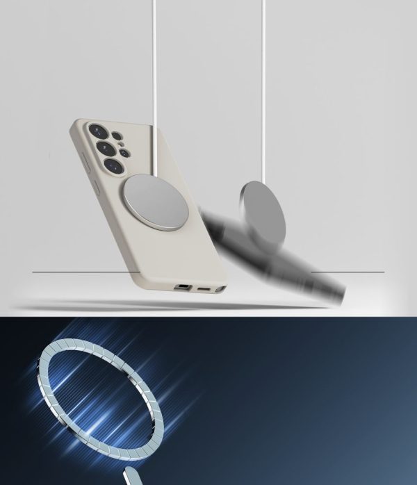 Θήκη Ringke Silicone Magnetic MagSafe για Samsung Galaxy S26 Ultra – Stone - Image 7