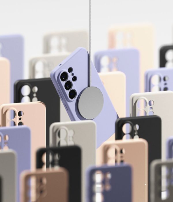 Θήκη Ringke Silicone Magnetic MagSafe για Samsung Galaxy S26 Ultra – Stone - Image 8