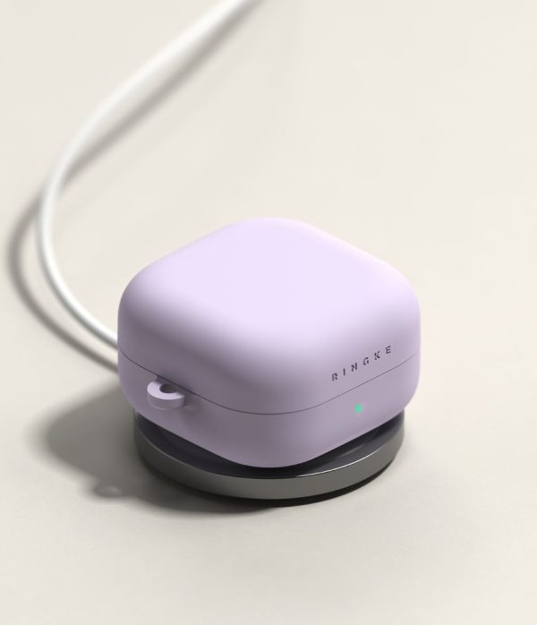 Θήκη Ringke Silicone Case για Samsung Galaxy Buds 4 / Buds 4 Pro – Light Purple - Image 2