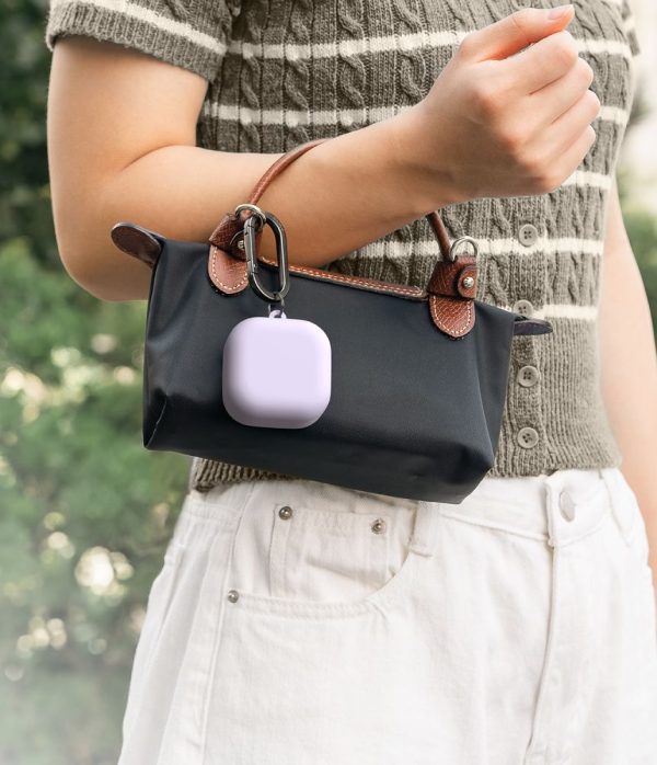 Θήκη Ringke Silicone Case για Samsung Galaxy Buds 4 / Buds 4 Pro – Light Purple - Image 5