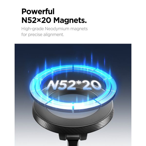 Μαγνητική Βάση Αυτοκινήτου Spigen MFT36 VacuumLock MagSafe για Ταμπλό / Παρμπρίζ – Black (ACP11172) - Image 9