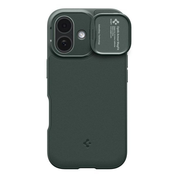 Θήκη Spigen Optik Armor Mag MagSafe για iPhone 17 – Abyss Green (ACS09988) - Image 2