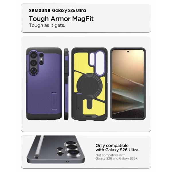 Θήκη Spigen Tough Armor Mag MagSafe για Samsung Galaxy S26 Ultra – Ash Violet (ACS11209) - Image 8
