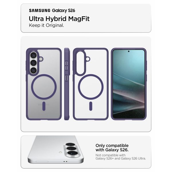 Θήκη Spigen Ultra Hybrid Mag MagSafe για Samsung Galaxy S26 – Deep Purple (ACS11220) - Image 7