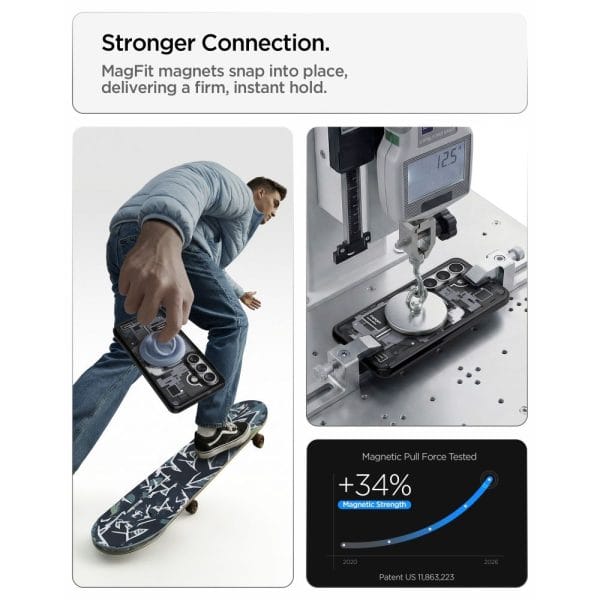 Θήκη Spigen Ultra Hybrid Mag MagSafe για Samsung Galaxy S26+ Plus – Zero One Black (ACS10711) - Image 8