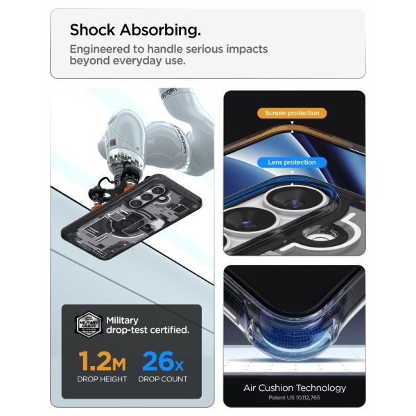 Θήκη Spigen Ultra Hybrid Mag MagSafe για Samsung Galaxy S26 – Zero One Black (ACS10736) - Image 11