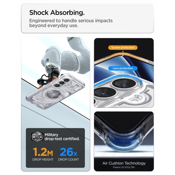 Θήκη Spigen Ultra Hybrid Mag MagSafe για Samsung Galaxy S26 – Zero One White (ACS10737) - Image 11