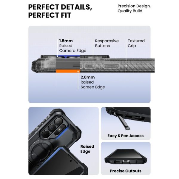 Θωρακισμένη Θήκη Supcase IBLSN Armorbox MagSafe με Προστασία Οθόνης & Clip – Samsung Galaxy S26 Ultra – Black - Image 9