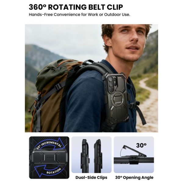 Θωρακισμένη Θήκη Supcase IBLSN Armorbox MagSafe με Προστασία Οθόνης & Clip – Samsung Galaxy S26 Ultra – Black - Image 10