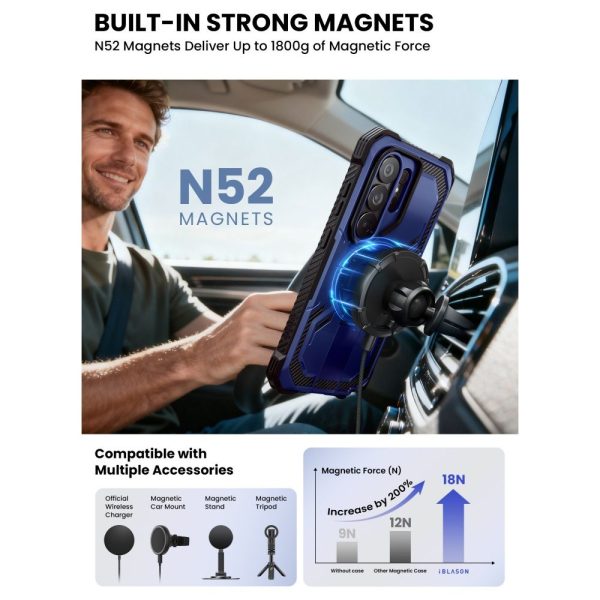 Θωρακισμένη Θήκη Supcase IBLSN Armorbox MagSafe με Προστασία Οθόνης & Clip – Samsung Galaxy S26 Ultra – Cobalt - Image 5