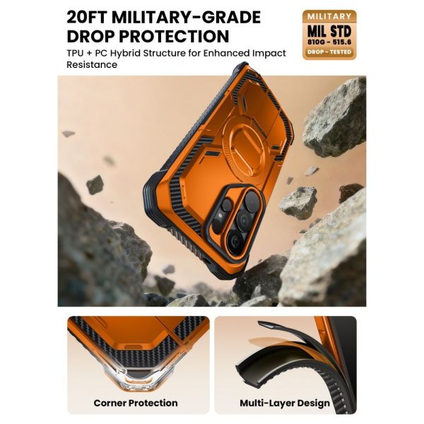 Θήκη Supcase ArmorBox Mag MagSafe – Samsung Galaxy S26 Ultra – Coral / Orange - Image 6