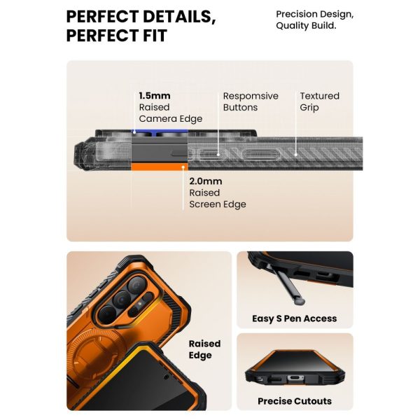 Θήκη Supcase ArmorBox Mag MagSafe – Samsung Galaxy S26 Ultra – Coral / Orange - Image 9