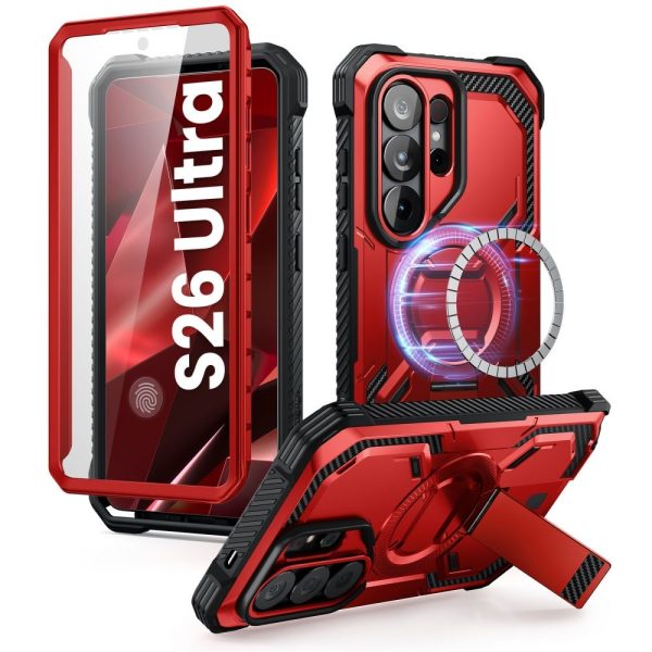 Θήκη Supcase IBLSN ArmorBox Mag MagSafe – Samsung Galaxy S26 Ultra – Ruddy / Red - Image 2