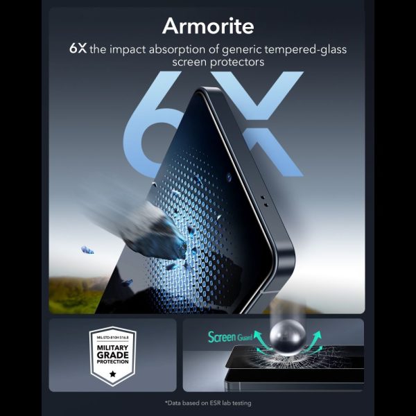 Αντιθαμβωτικό Glass ESR UltraFit Armorite Privacy Tempered Glass – Samsung Galaxy S26 Ultra – Black - Image 6