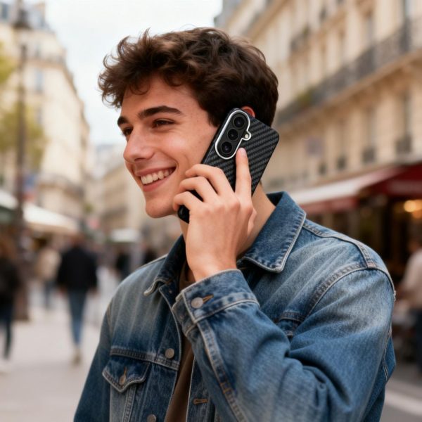 Θήκη Tech-Protect Ion Carbon MagSafe για Samsung Galaxy S26 – Black Silver - Image 4