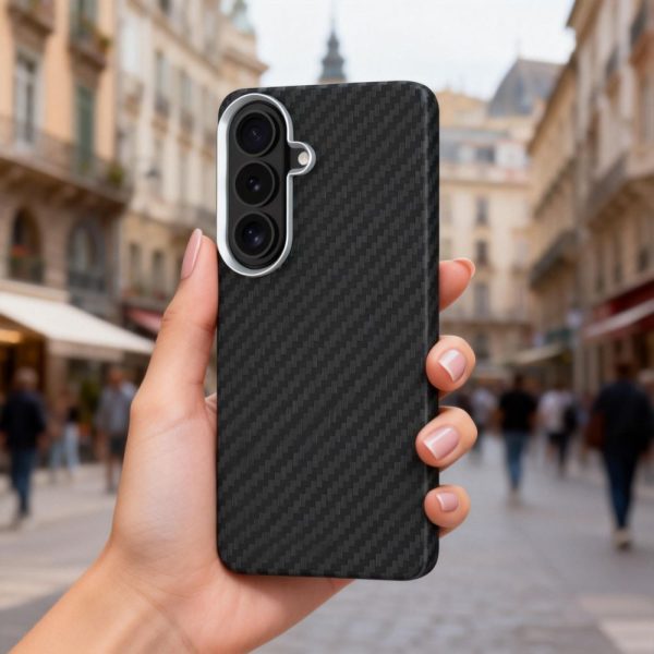 Θήκη Tech-Protect Ion Carbon MagSafe για Samsung Galaxy S26 – Black Silver - Image 5