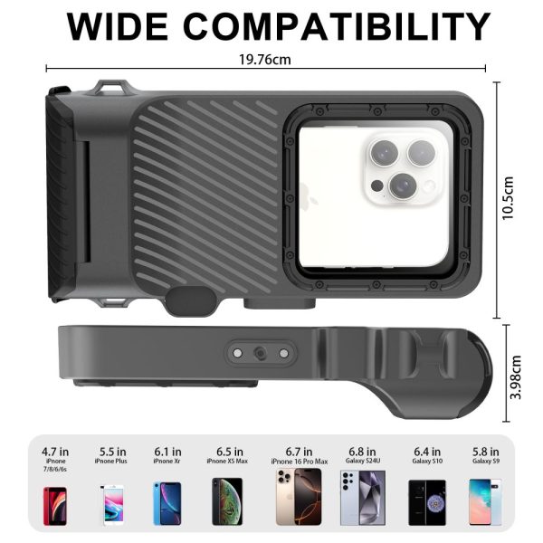 Αδιάβροχη Θήκη Tech-Protect IPX8 Pro Waterproof Case για Smartphone 4.7-6.9 ίντσες – Black - Image 5