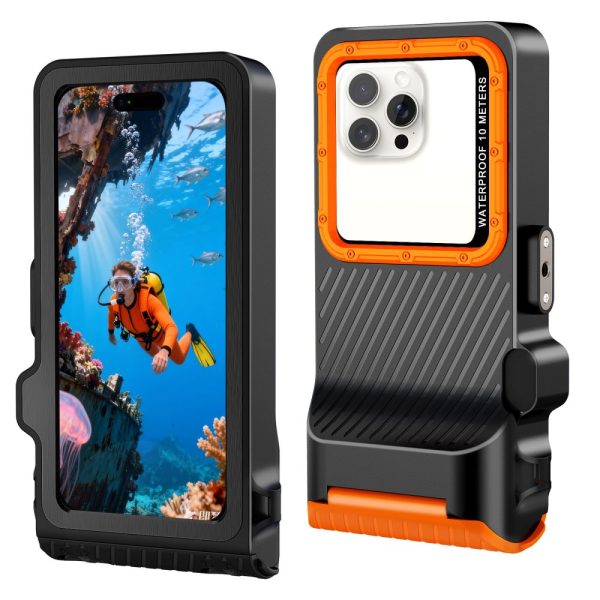 Αδιάβροχη Θήκη Tech-Protect IPX8 Pro Waterproof Case για Smartphone 4.7-6.9 ίντσες – Black Orange - Image 3