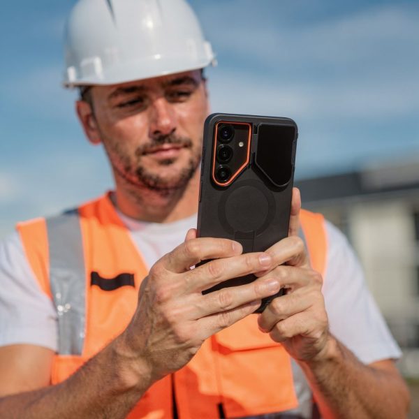 Θήκη Tech-Protect Kevlar Aura MagSafe για Samsung Galaxy S26 – Black / Orange - Image 8