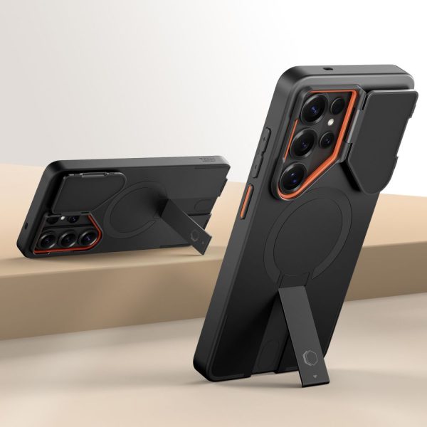 Θήκη Tech-Protect Kevlar Aura MagSafe για Samsung Galaxy S26 Ultra – Black / Orange - Image 4