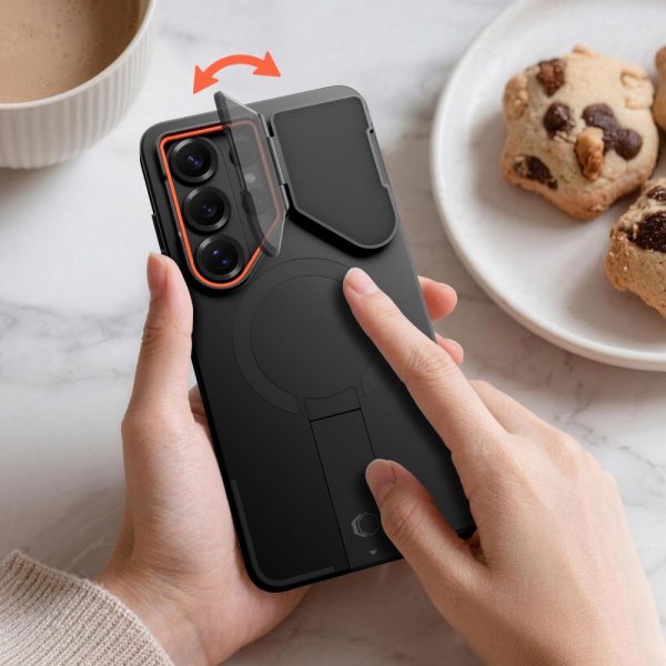 Θήκη Tech-Protect Kevlar Aura MagSafe για Samsung Galaxy S26 Ultra – Black / Orange - Image 5