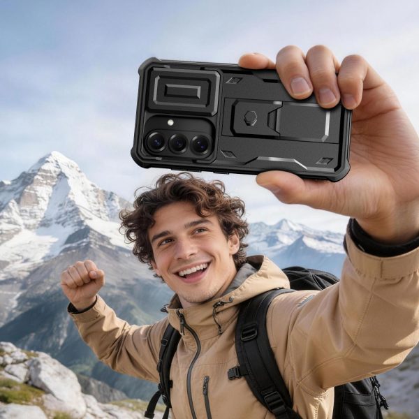 Θήκη Tech-Protect Kevlar Cam+ 360° – Samsung Galaxy S26 – Black - Image 6