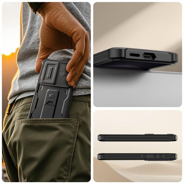 Θήκη Tech-Protect Kevlar Cam+ 360° – Samsung Galaxy S26 – Black - Image 7