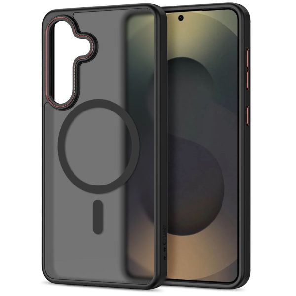 Θήκη Tech-Protect MagCam MagSafe για Samsung Galaxy S26 – Matte Black / Red - Image 2