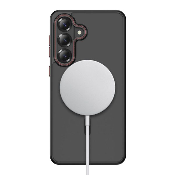 Θήκη Tech-Protect MagCam MagSafe για Samsung Galaxy S26 – Matte Black / Red - Image 4