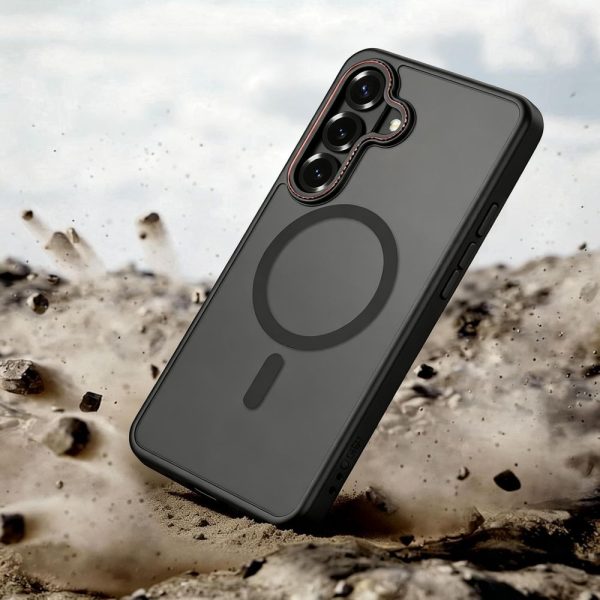 Θήκη Tech-Protect MagCam MagSafe για Samsung Galaxy S26 – Matte Black / Red - Image 6