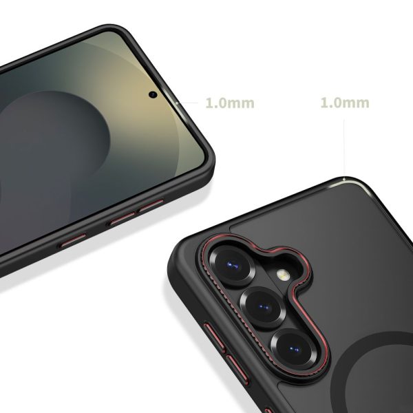 Θήκη Tech-Protect MagCam MagSafe για Samsung Galaxy S26+ Plus – Matte Black Red - Image 5