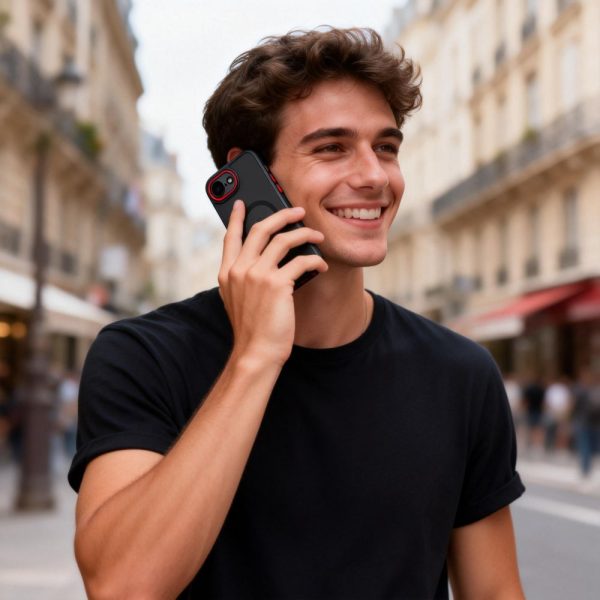 Θήκη Tech-Protect MagCam MagSafe για iPhone 16E / 17E – Black Red - Image 7