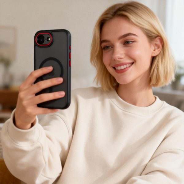 Θήκη Tech-Protect MagCam MagSafe για iPhone 16E / 17E – Black Red - Image 8