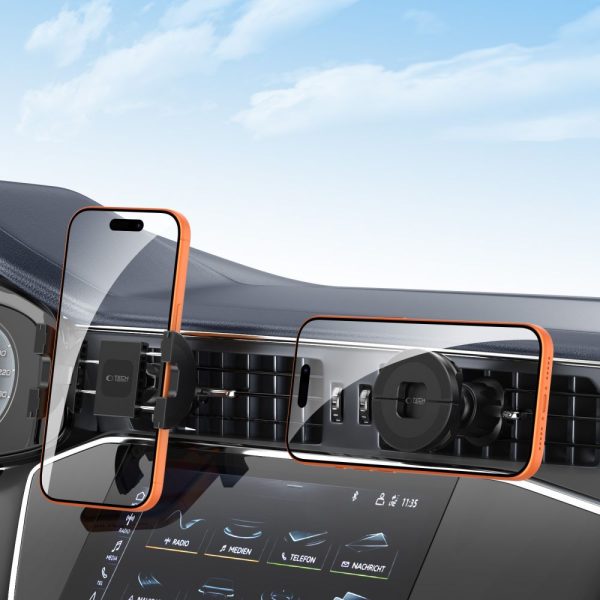TECH-PROTECT N62 2IN1 UNIVERSAL & MAGNETIC MAGSAFE DASHBOARD & VENT CAR MOUNT BLACK - Image 9