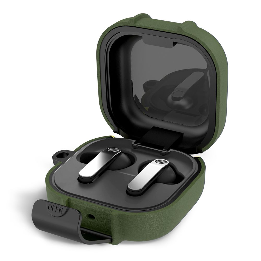 Θήκη Tech-Protect Slim Hook Samsung Galaxy Buds 4 4 Pro Olive Green με Γάντζο