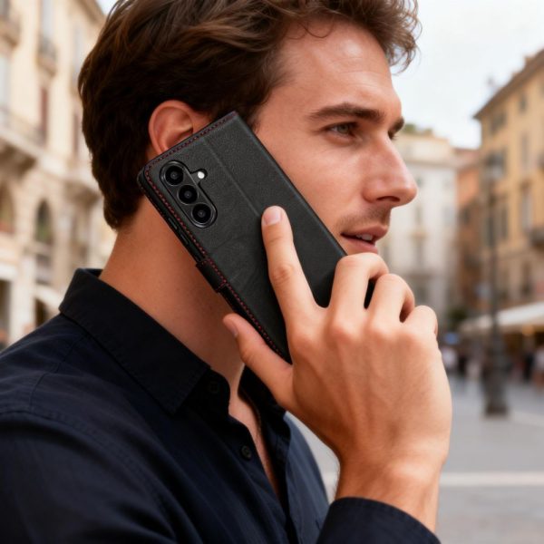 Θήκη Tech-Protect Wallet για Samsung Galaxy A57 5G – Black Red - Image 5