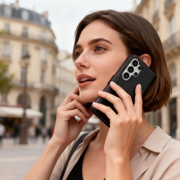 Θήκη Tech-Protect Wallet Book – Samsung Galaxy S26 Ultra – Black / Red - Image 4