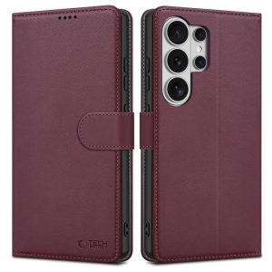 thiki-portofoli-tech-protect-wallet-samsung-galaxy-s26-ultra-mulberry-leather